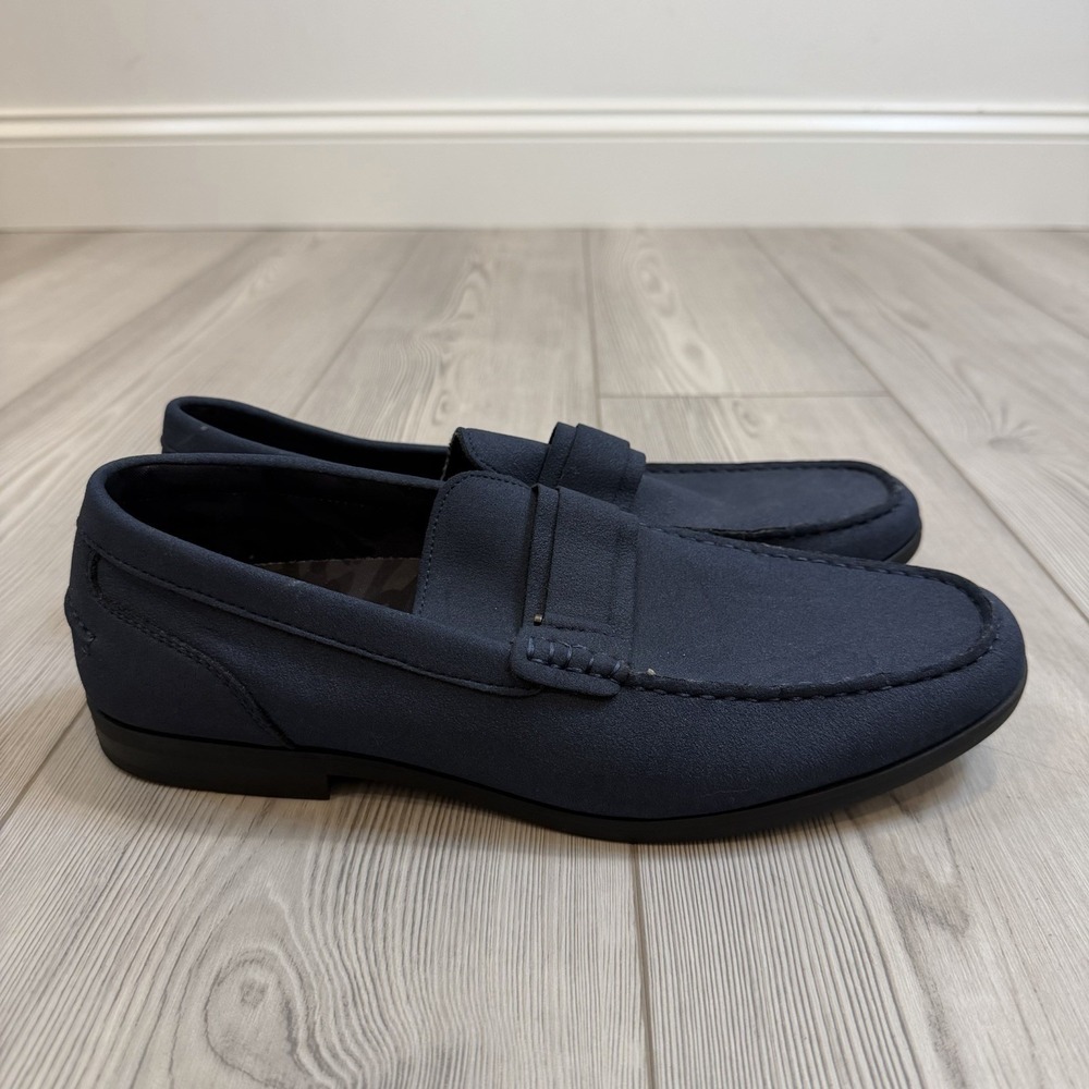 Kenneth Cole Reaction Estate 2.0 Belt Loafer Men's Navy Blue‎ Driving Style 10.5